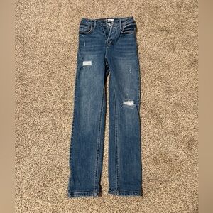 Forever 21 Women's Straight Leg Blue Jeans